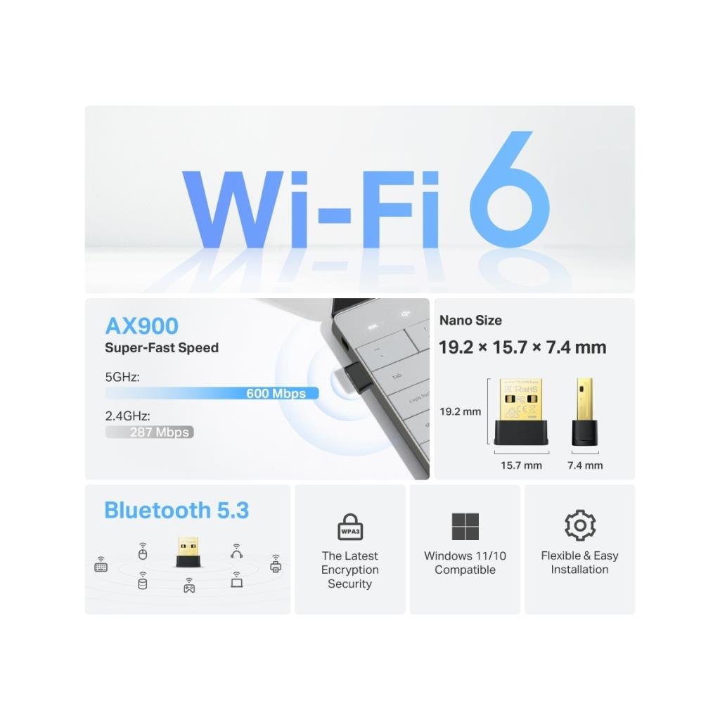 TP-Link Archer TX10UB Nano 900 Mbps Wireless Network Adapter