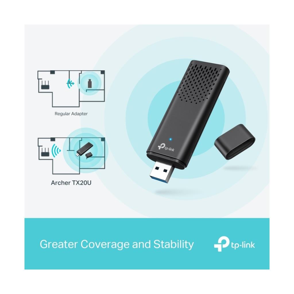 TP-Link Archer TX20U 1800 Mbps Wireless Network Adapter - OUTLET
