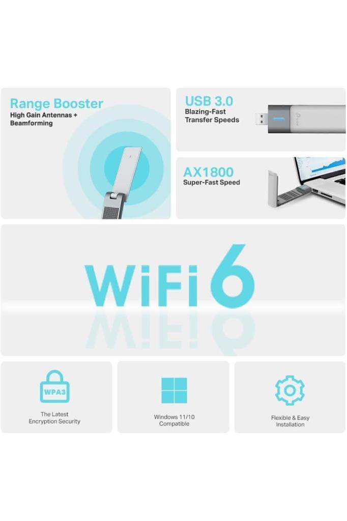 TP-Link Archer TX20UH 1800 Mbps Kablosuz Ağ Adaptörü Teşhir