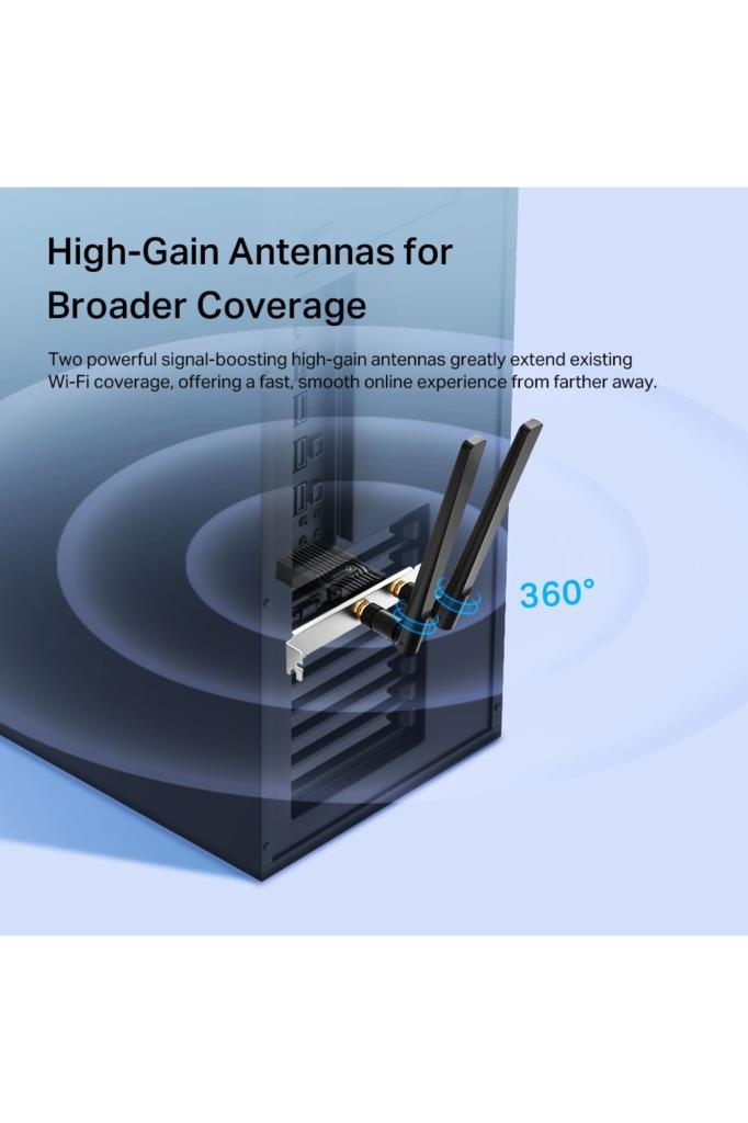 TP-Link Archer TX55E 3000 Mbps Kablosuz Ağ Adaptörü Teşhir