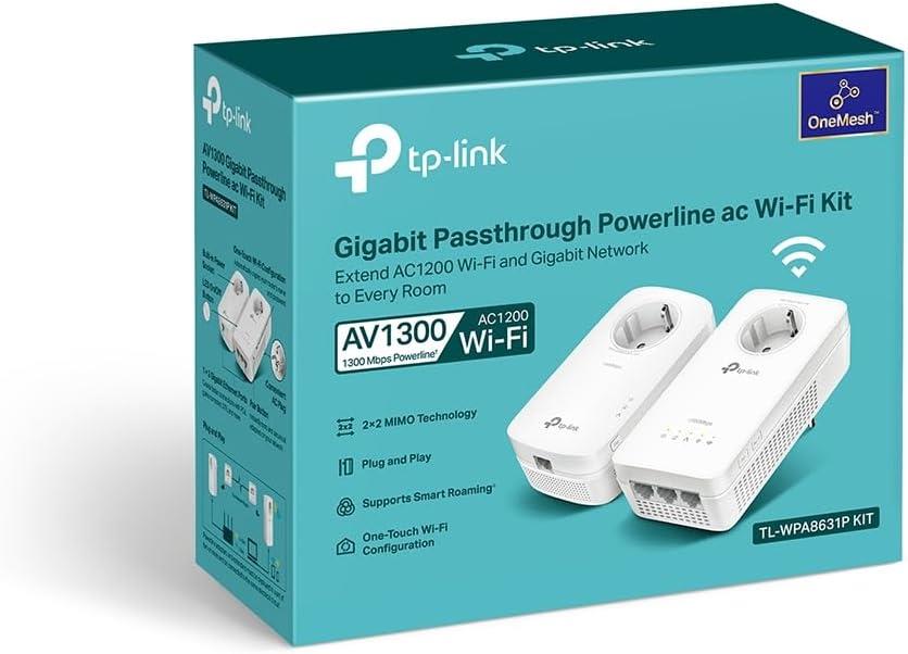 TP-Link TL-WPA8631P 1300 Mbps Powerline Adaptör - Outlet