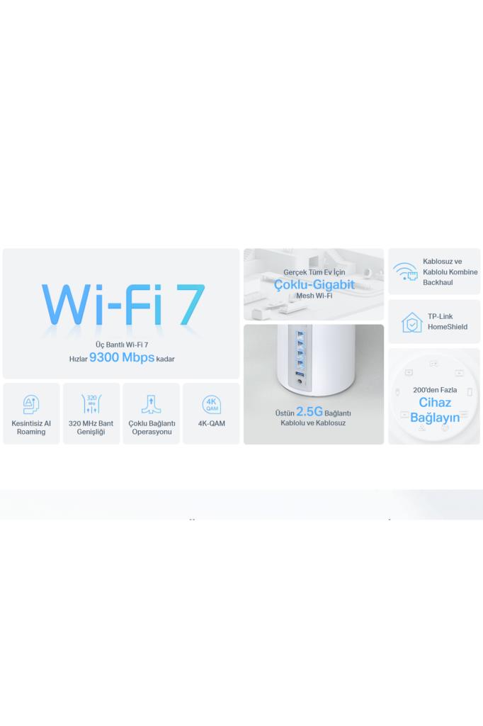 TP-Link Deco BE65 9300 Mbps 1'li Router Outlet