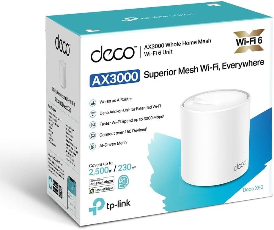 TP-Link Deco X50 3000 Mbps 1'li Router - Teşhir