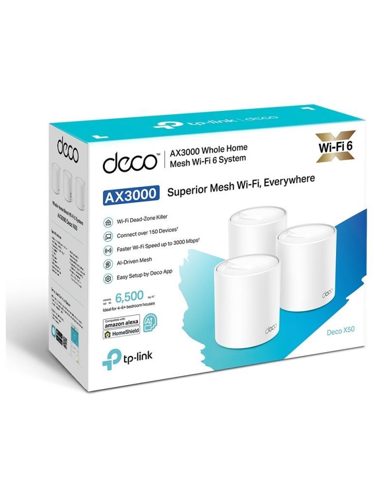 TP-Link Deco X50 3000 Mbps 3'lü Router Outlet