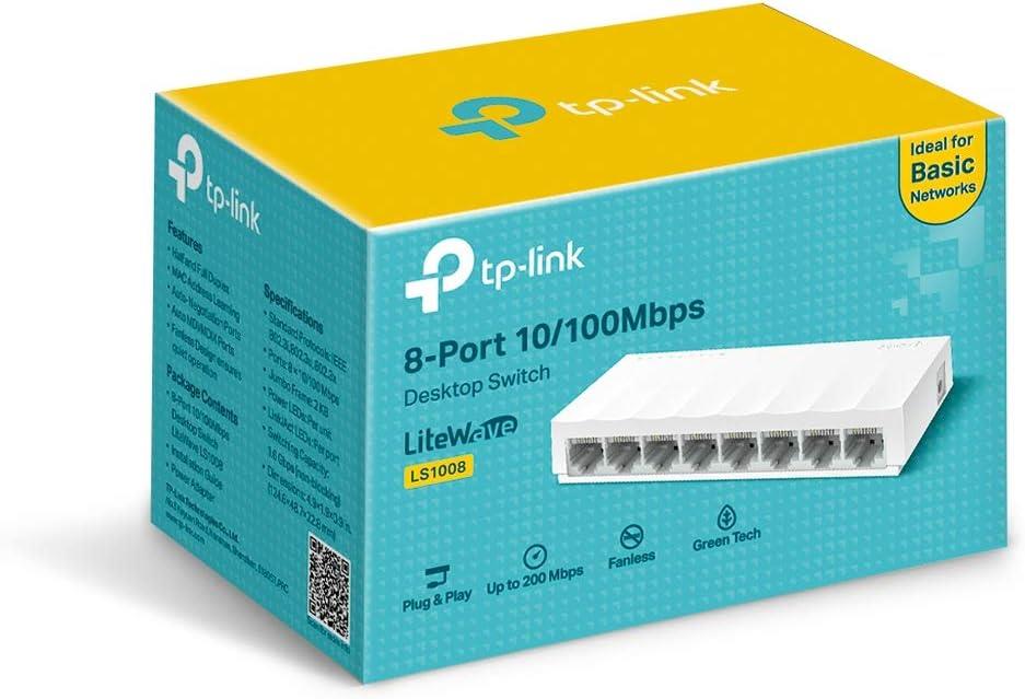 TP-Link LS1008 8 Port 10/100 Mbps Switch