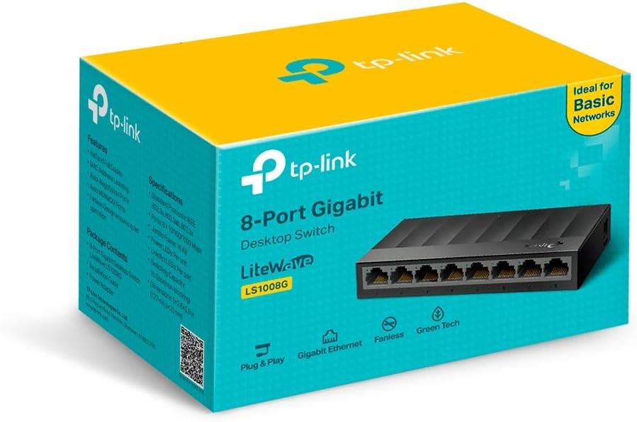 TP-Link LS1008G 8 Port 10/100/1000 Mbps Gigabit Switch - Teşhir