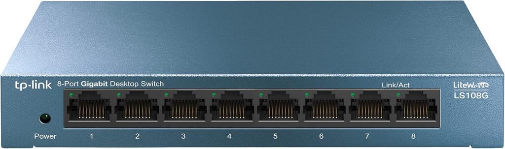 TP-Link LS108G 8 Port 10/100/1000 Mbps Gigabit Switch