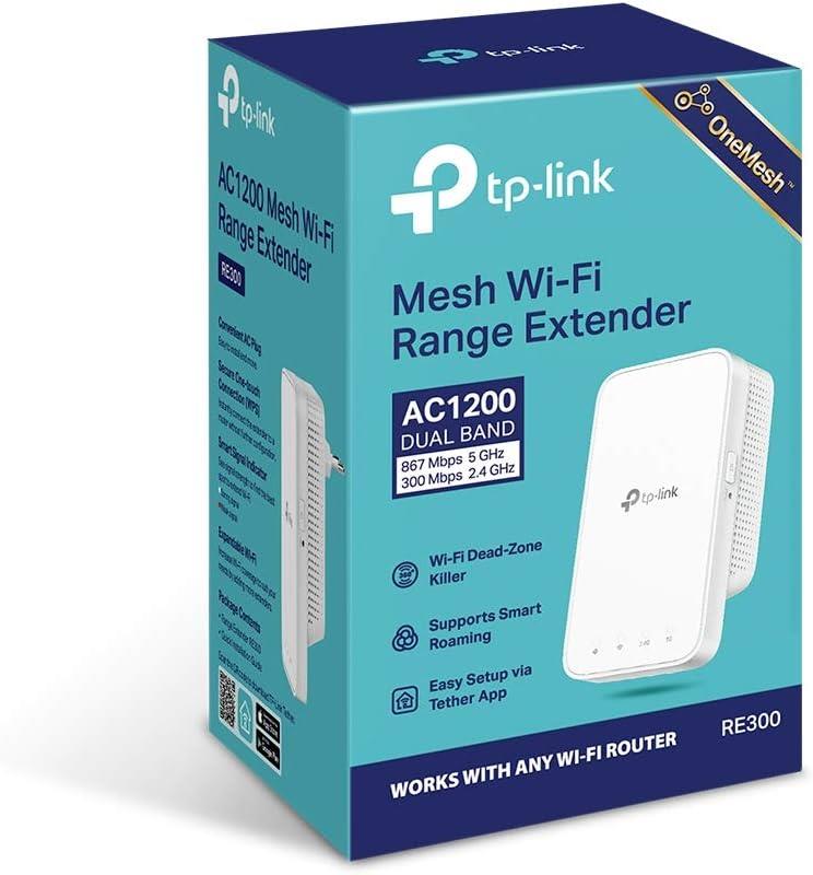 TP-Link RE300 1200 Mbps Wifi Güçlendirici Outlet