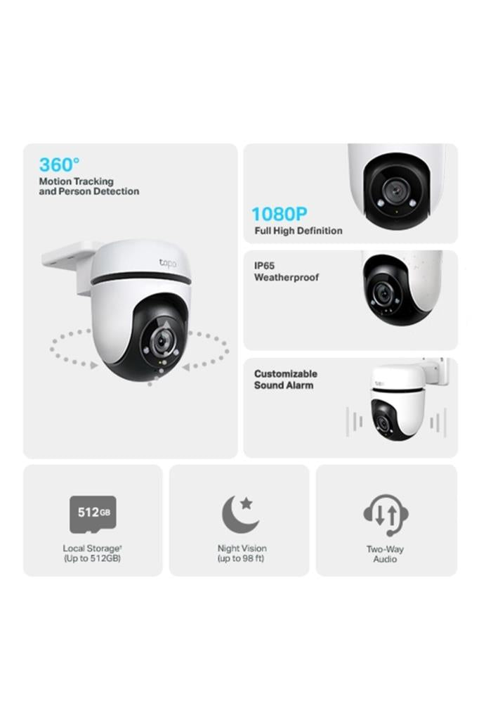 TP-Link Tapo C500 Full HD 360 Derece Gece Görüşlü IP Wi-Fi Güvenlik Kamerası