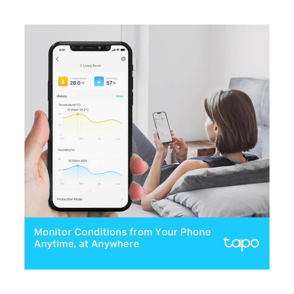 TP-Link Tapo T315 Akıllı Sıcaklık ve Nem Ölçer Termometre