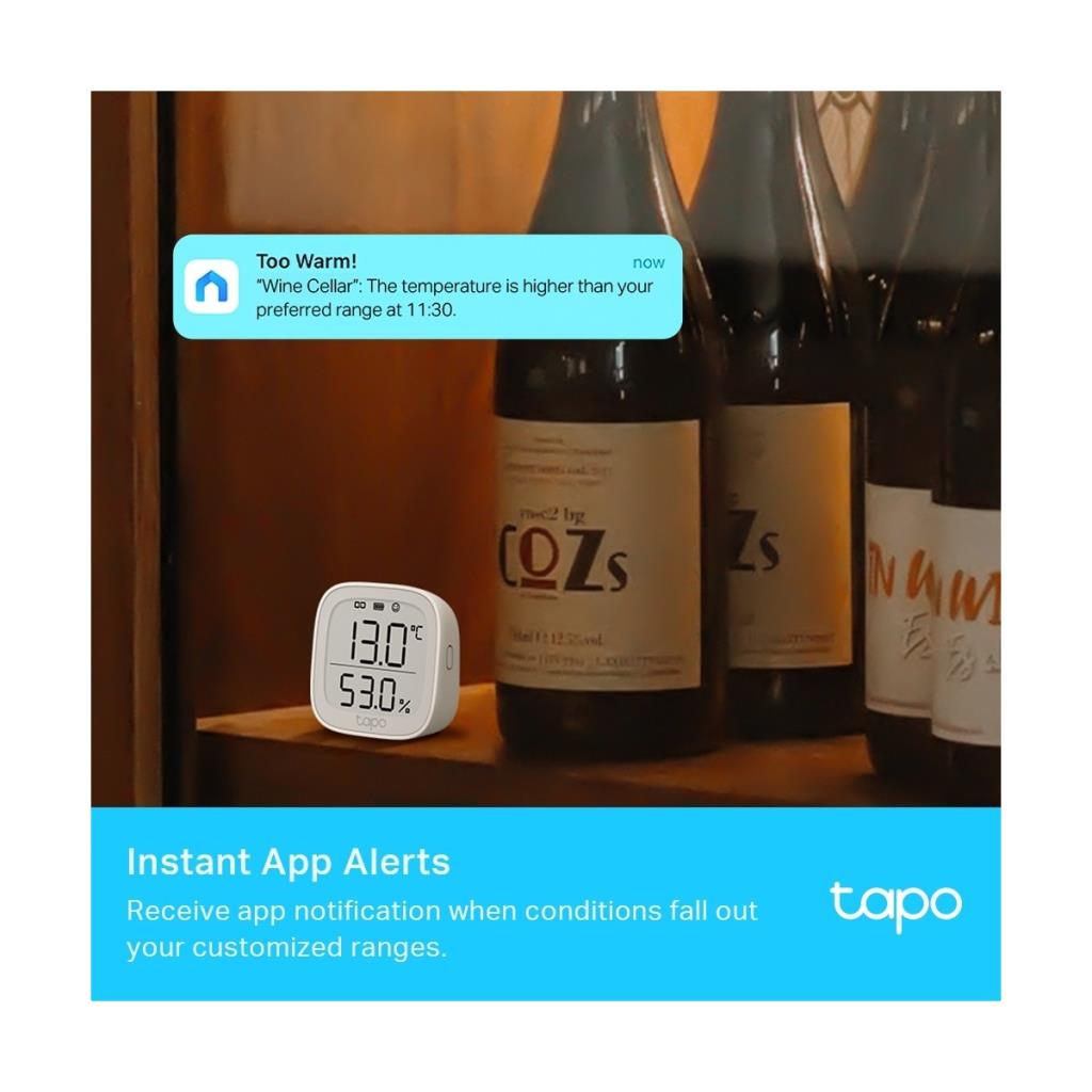 TP-Link Tapo T315 Akıllı Sıcaklık ve Nem Ölçer Termometre