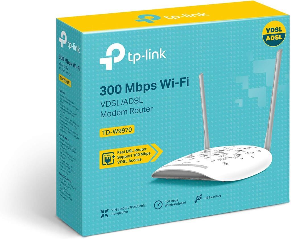 TP-Link TD-W9970 300 Mbps VDSL2 Modem Teşhir