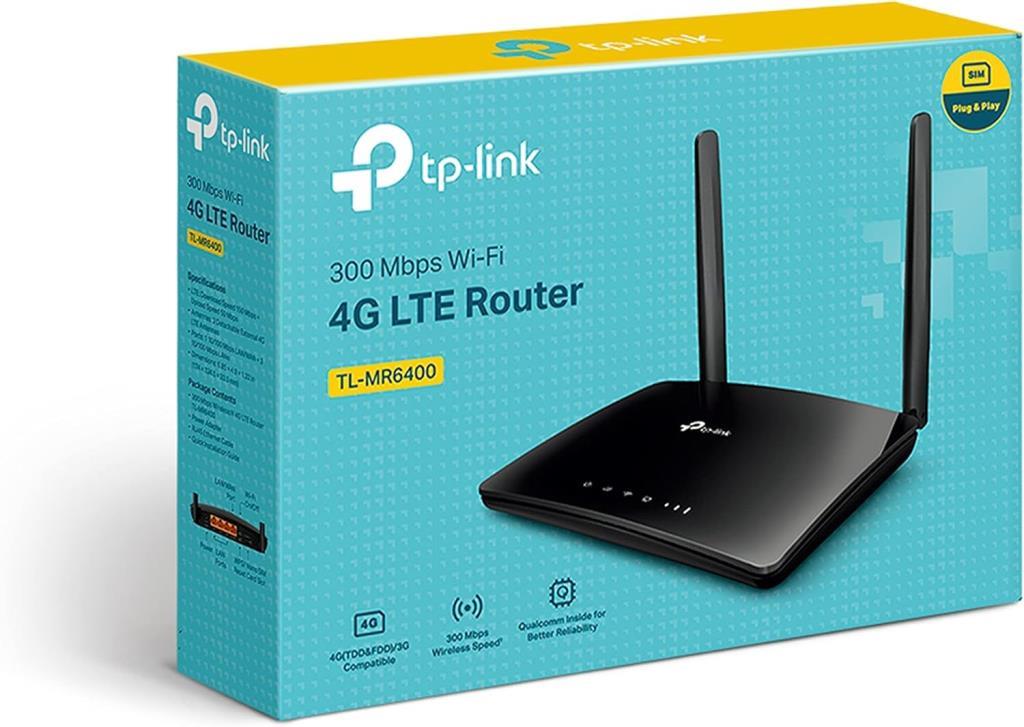 TP-Link TL-MR6400 4 Port 300 Mbps 4G Modem Outlet