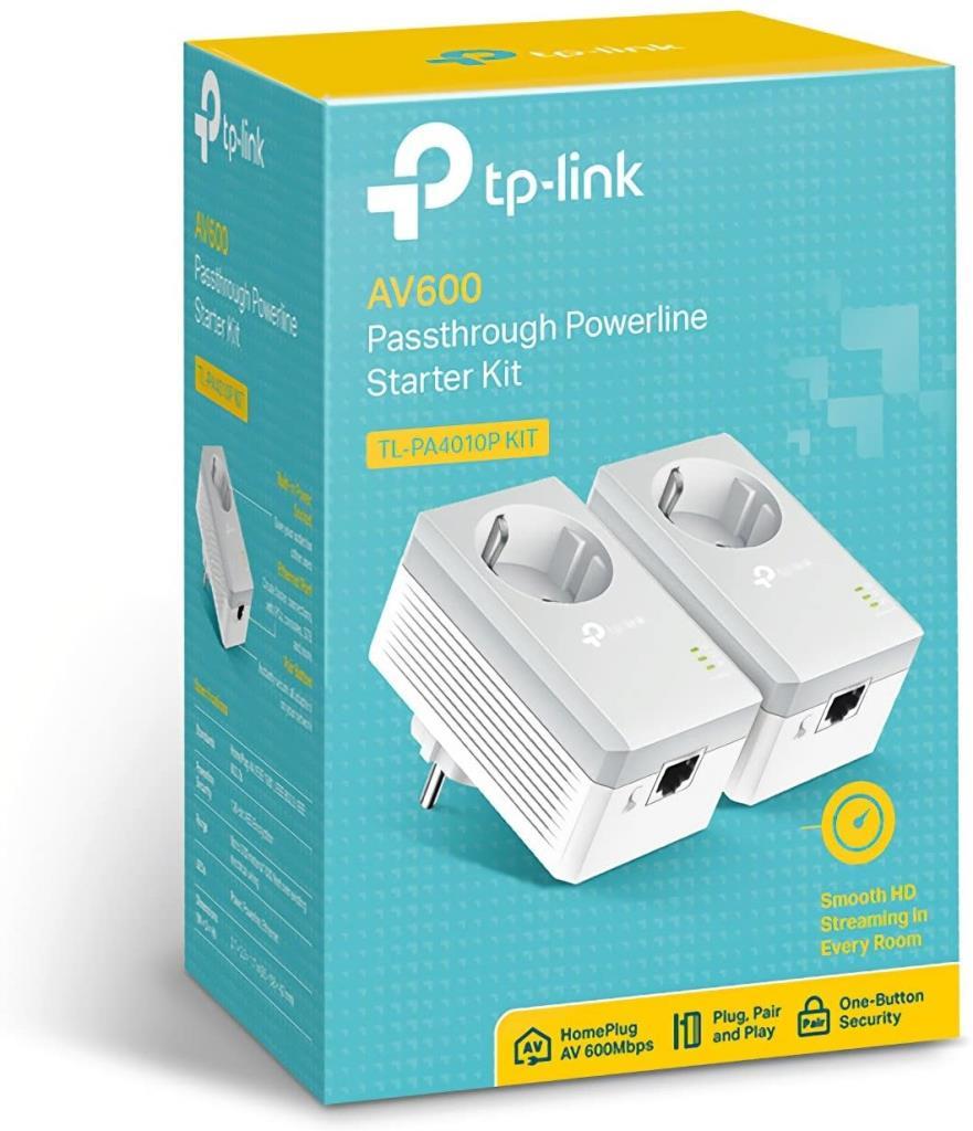TP-Link TL-PA4010PKIT TL-PA4010P KIT AV600 AC Güç Soketli