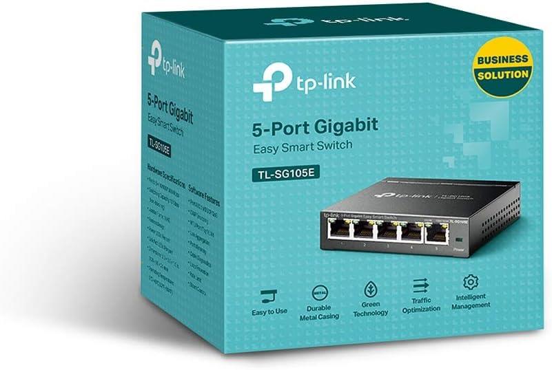 TP-Link TL-SG105E 5 Port 10/100/1000 Mbps Gigabit Switch