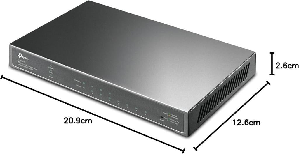 TP-Link TL-SG2008P 8 Port 10/100/1000 Mbps Gigabit PoE Switch