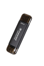 Transcend 256GB USB/Type-C 10Gbps Taşınabilir Harici SSD TS256GESD310C - Siyah SIFIR