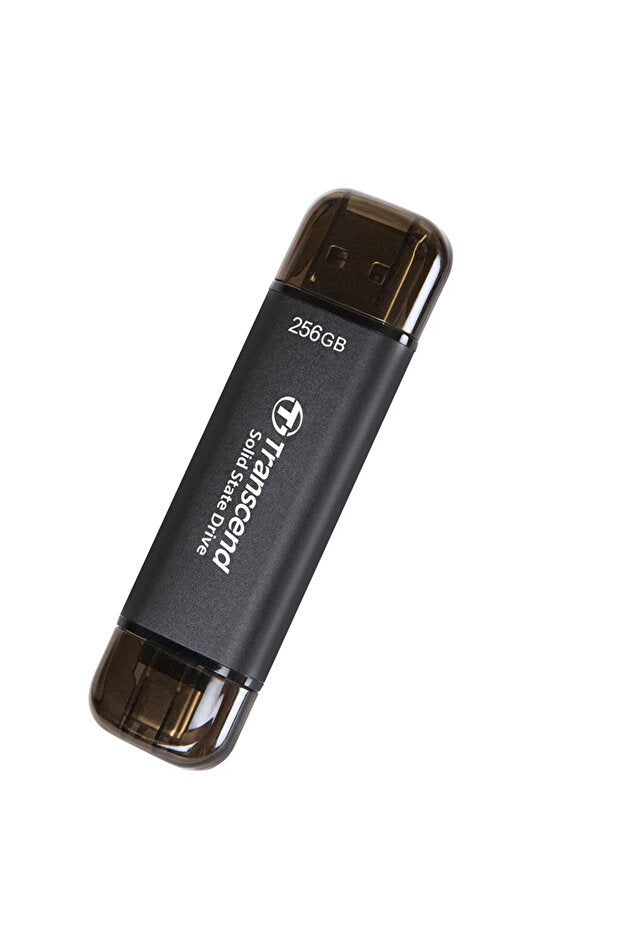 Transcend 256GB USB/Type-C 10Gbps Taşınabilir Harici SSD TS256GESD310C - Siyah SIFIR