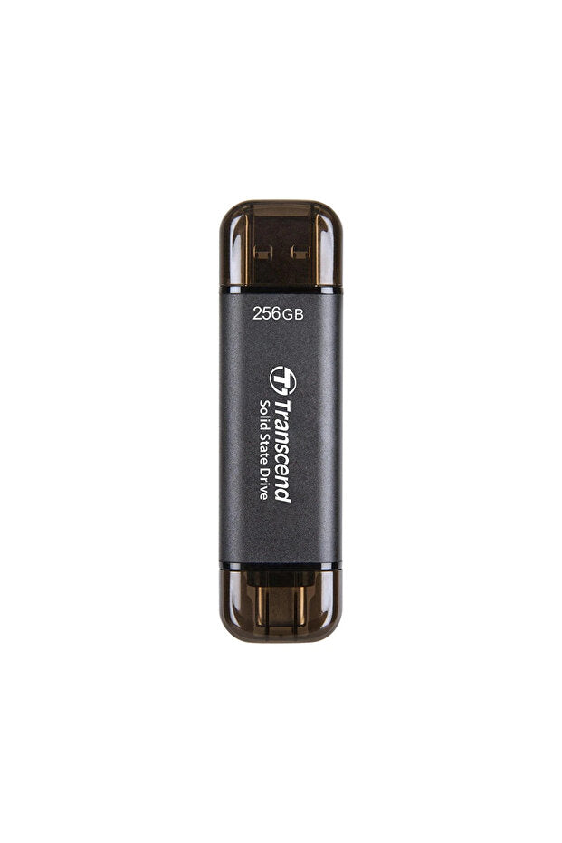 Transcend 256GB USB/Type-C 10Gbps Taşınabilir Harici SSD TS256GESD310C - Siyah SIFIR