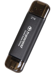 Transcend 2TB USB/Type-C 10Gbps Taşınabilir Harici SSD TS2TESD310C - Siyah SIFIR