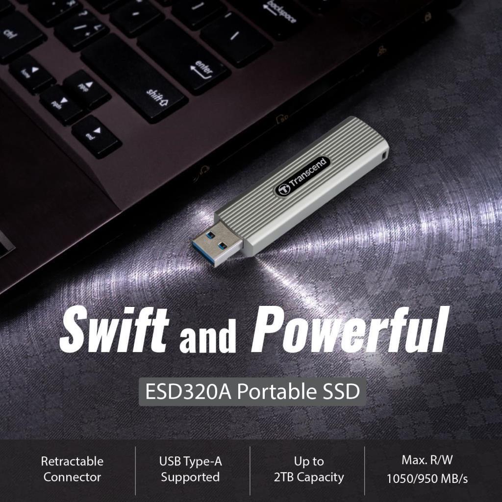 Transcend TS2TESD320A USB 3.2 2 TB Taşınabilir SSD - OUTLET