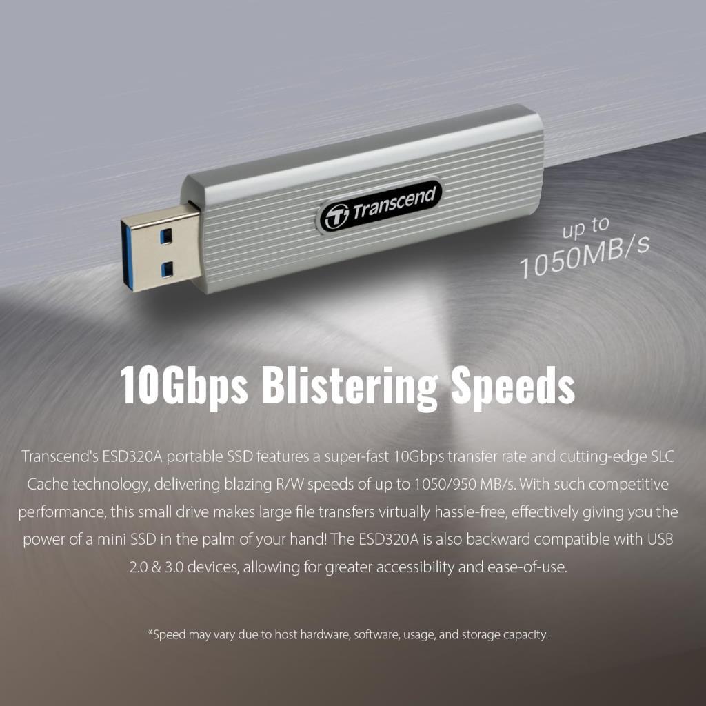 Transcend TS2TESD320A USB 3.2 2 TB Taşınabilir SSD - OUTLET