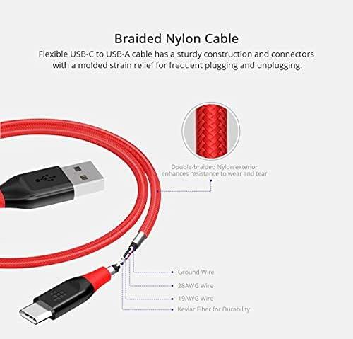 Tronsmart ATC5 1 m Örgülü Type-C to USB Şarj ve Data Kablosu - TEŞHİR