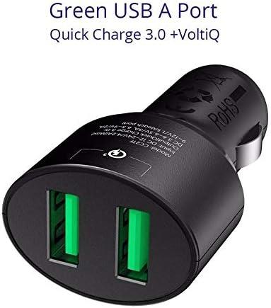 Tronsmart CC2TF Çift USB Çıkışlı QC 3.0 Hızlı Araç Şarj Cihazı - TEŞHİR