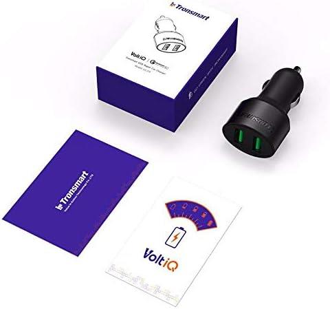 Tronsmart CC2TF Çift USB Çıkışlı QC 3.0 Hızlı Araç Şarj Cihazı - TEŞHİR