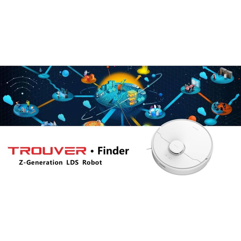 Trouver Finder LDS Sensörlü Vacuum Mop Akıllı Robot Süpürge Outlet