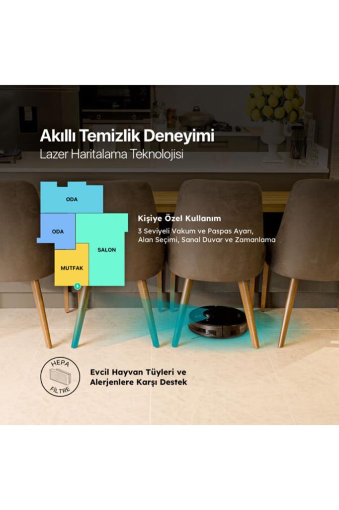 Ttec Navi LaseriQ Akıllı Robot Süpürge Teşhir