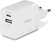 TTEC 2SCP02B SmartCharger Duo PD 45W Seyahat Hızlı Şarj Cihazı Beyaz