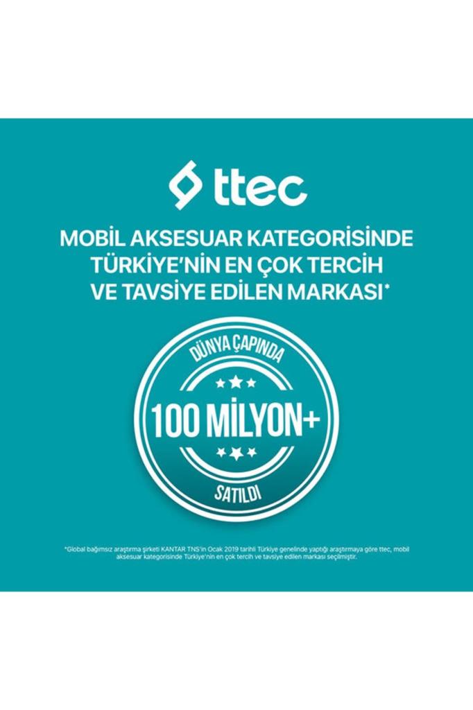 Ttec Aircharger Trio 3'ü 1 Arada iPhone Uyumlu + Apple Watch Uyumlu + Airpods Kablosuz Hızlı Şarj Aleti - Beyaz Teşhir