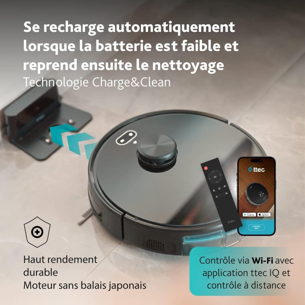 Ttec Navi Pro Çöp İstasyonlu Akıllı Robot Süpürge - Teşhir