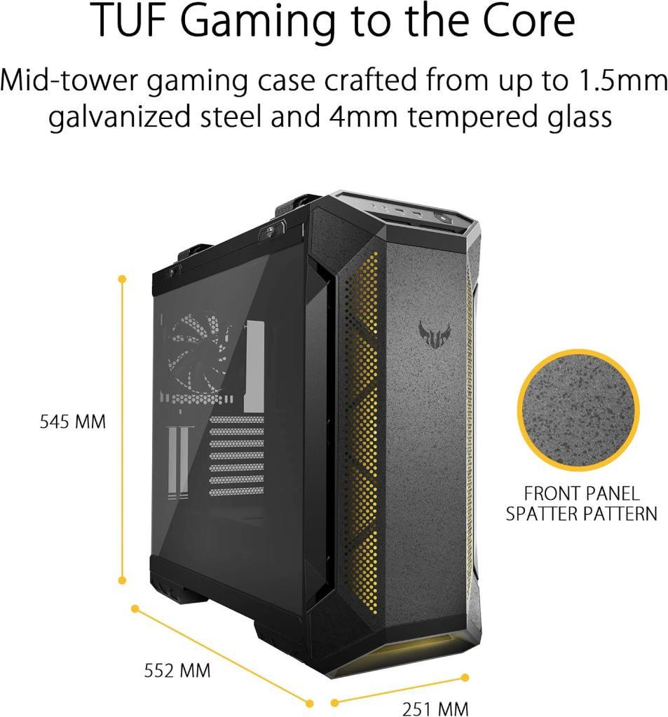 Asus TUF Gaming GT501 RGB Fanlı Siyah E-ATX Oyuncu Kasası - OUTLET