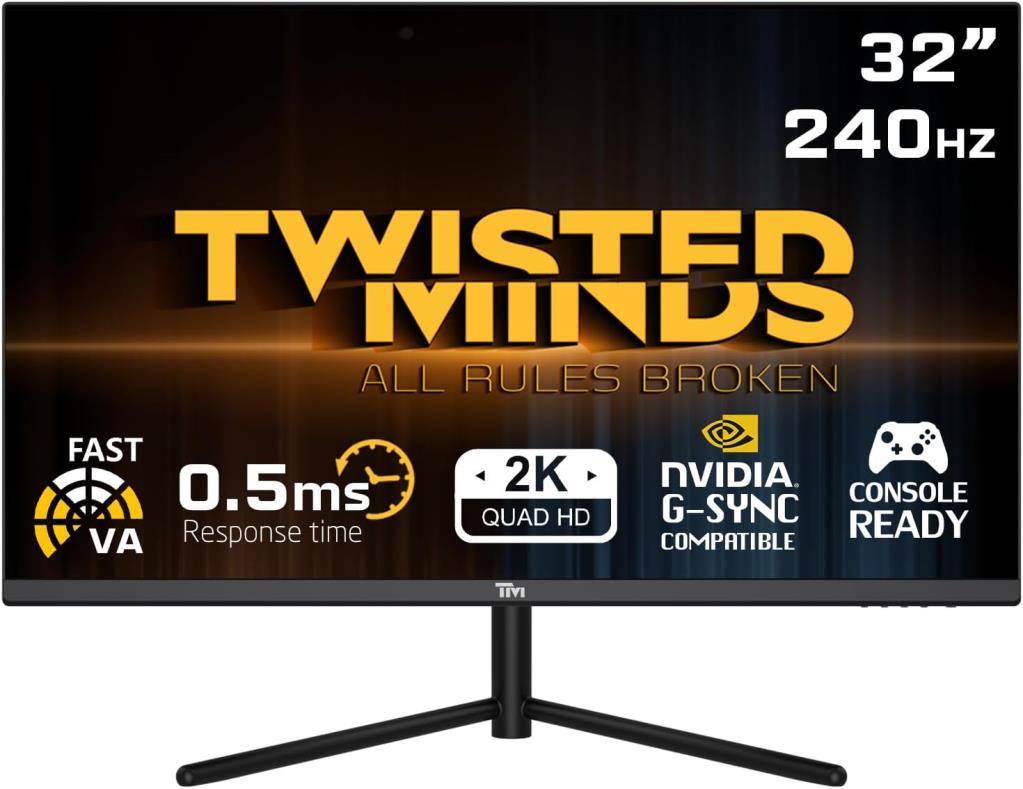 Twisted Minds TM32QHD240VA 32" 0.5 ms 2K 240 Hz Oyuncu Monitörü Teşhir