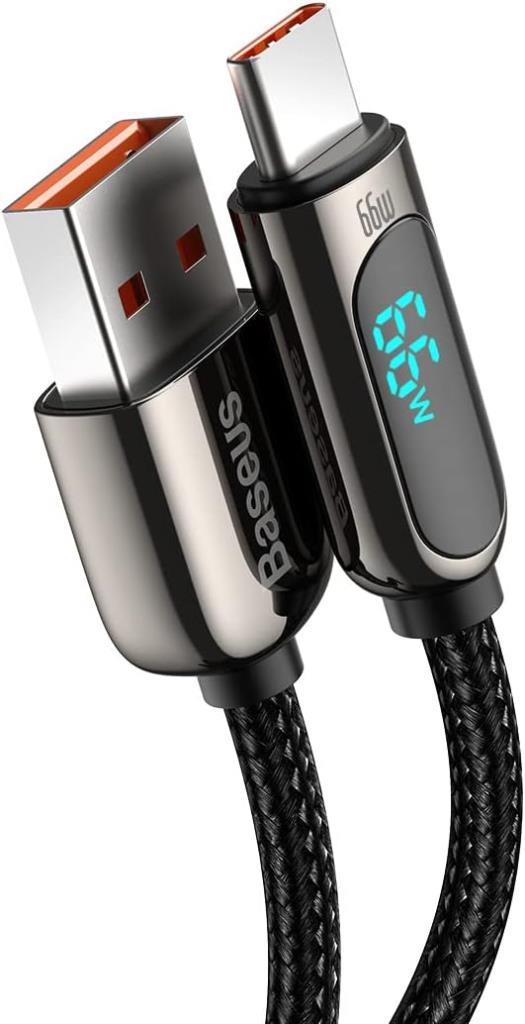 Baseus Superior 66 W 1 m Siyah USB to Type-C Hızlı Şarj Kablosu Outlet