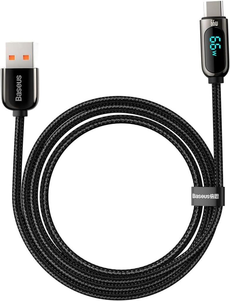Baseus Superior 66 W 1 m Siyah USB to Type-C Hızlı Şarj Kablosu Outlet