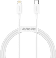 Baseus Superior 20 W 1 m Beyaz Type-C to Lightning Hızlı Şarj Kablosu Outlet