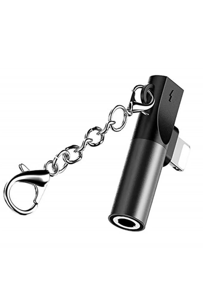 Codegen Apple iPhone Lightning + 3.5mm Stereo Dönüştürücü Çoklayıcı Siyah Adaptör CDG-CNV48 Outlet