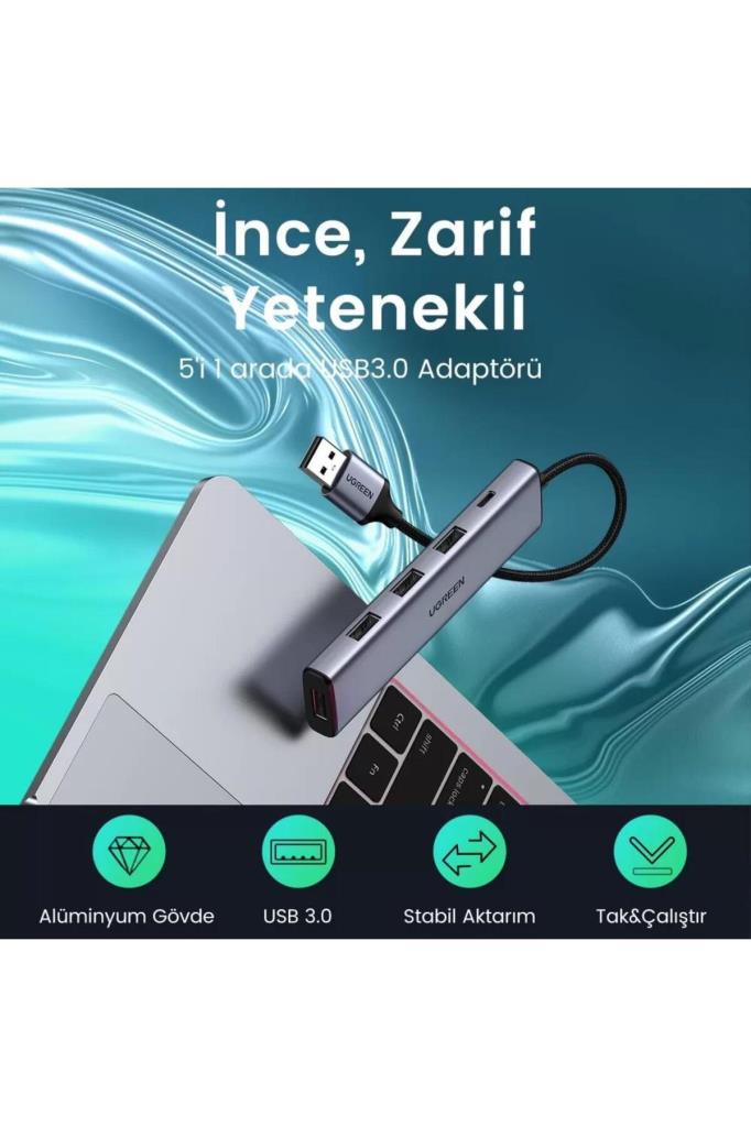 Ugreen Type-C USB 3.0 4 Port USB Hub Çoklayıcı