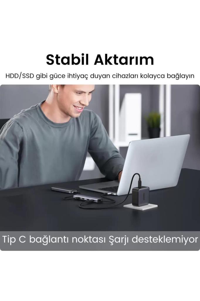 Ugreen Type-C USB 3.0 4 Port USB Hub Çoklayıcı