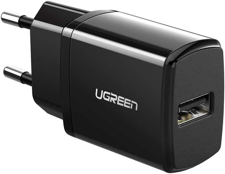 Ugreen 2.1A 10.5W USB-A Şarj Cihazı, Siyah, 50459 Teşhir