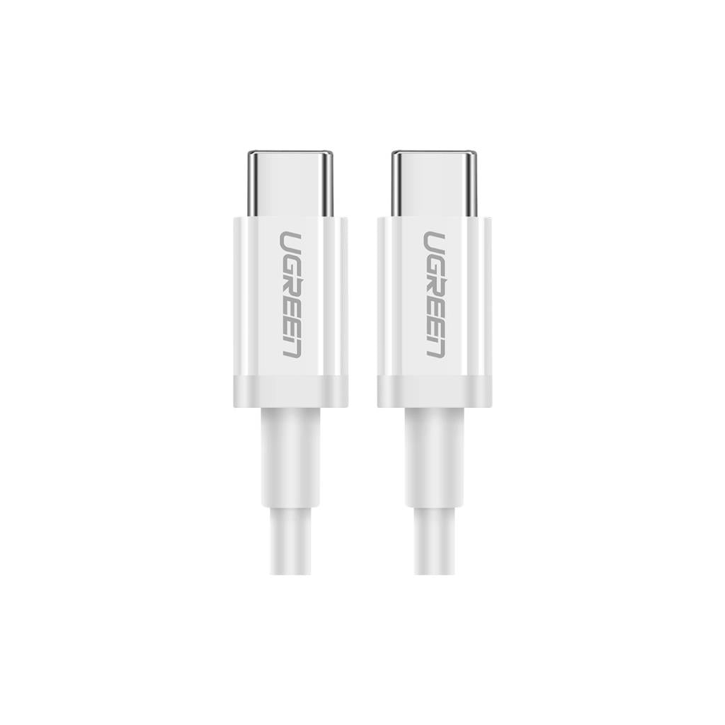 UGREEN 3.0 A, USB-C & USB-C Şarj ve Data Kablosu, 1 Metre, Beyaz