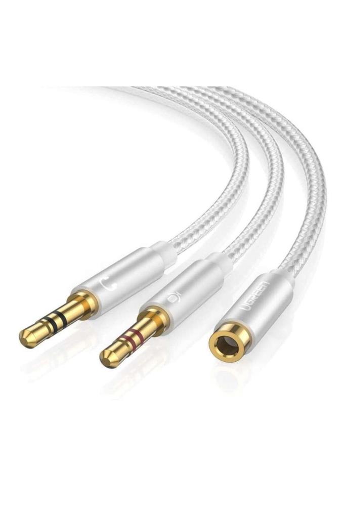 Ugreen 3.5mm Kulaklık Ve Mikrofon Birleştirici Y Kablo Gümüş - Outlet