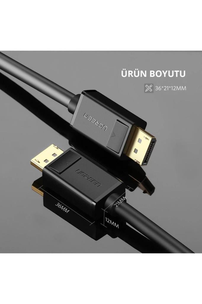 Ugreen 4K 60Hz Displayport to Displayport Kablo, 5 Metre Outlet