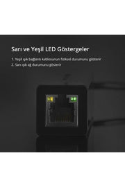 UGREEN 50737 Type-C to Ethernet Dönüştürücü - TEŞHİR