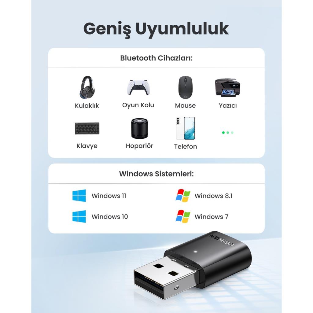 Ugreen 80889 Bluetooth Adaptör
