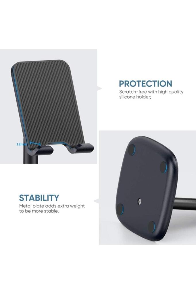 Ugreen Alüminyum Masaüstü Telefon Standı Siyah - TEŞHİR