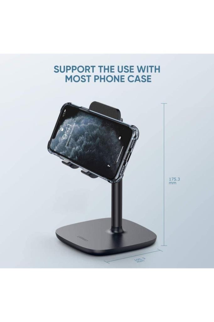Ugreen Alüminyum Masaüstü Telefon Standı Siyah - TEŞHİR